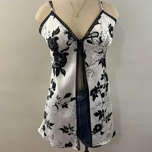 Beautiful Victoria Secret long line slip shirt with tie front